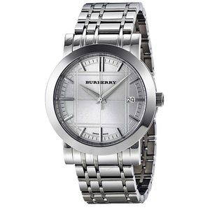 Burberry Heritage Silver Dial Stainless Steel Men's Watch